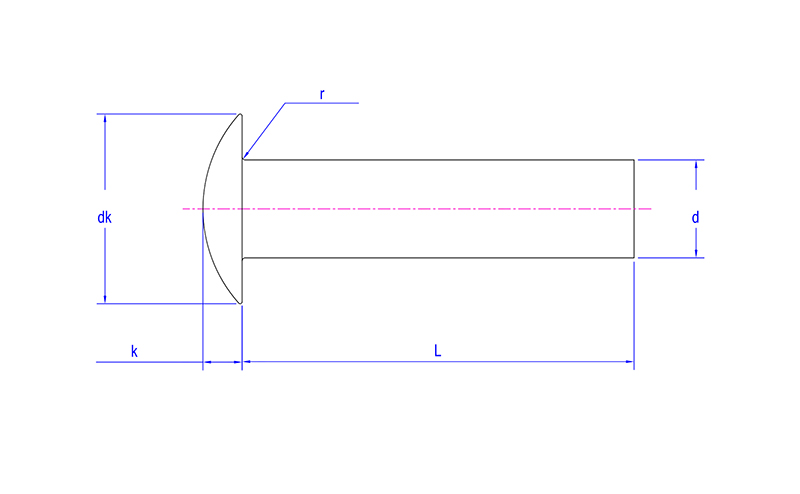 truss head solid rivet