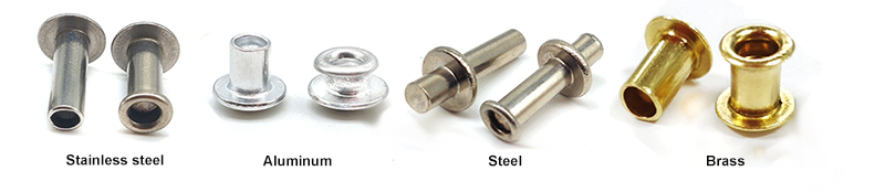 material type of semi tubular rivet