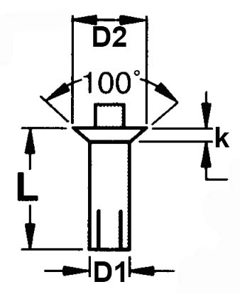 Aluminum Countersunk Drive Rivets