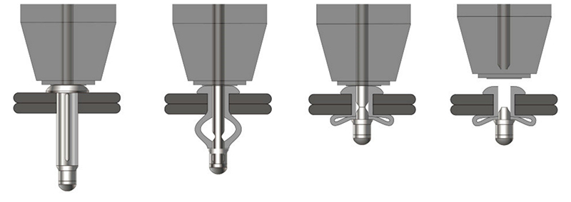 bulbing type blind rivets